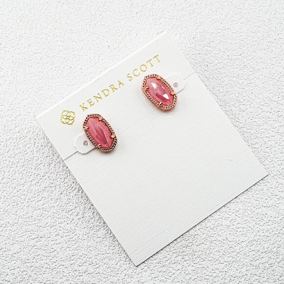 Kendra Scott Pink Crystal Stud Earrings - Picture 1 of 1